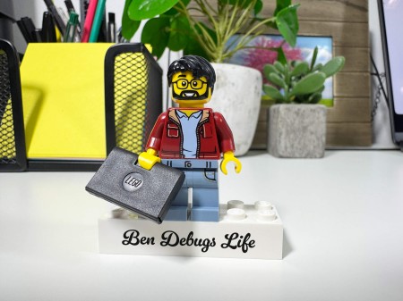 Personalisierte LEGO® Figur Programmierer – Personalisierungsbeispiel 3