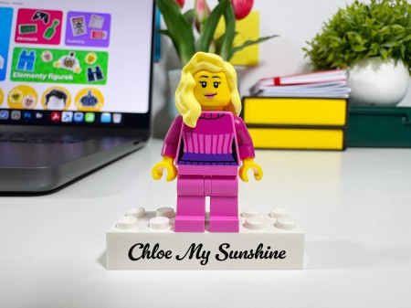 Personalisierte LEGO® Figur Beste Freundin - Personalisierungsbeispiel 1
