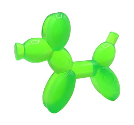 Chien ballon LEGO – vert transparent clair – élément LEGO® officiel neuf