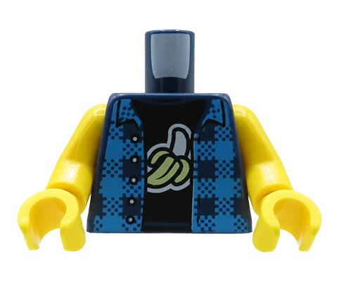 Go to product LEGO® Minifigure Torso – Blue Plaid Sleeveless Shirt 