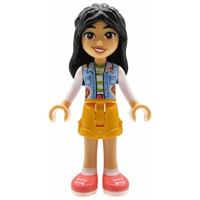 LEGO® Friends mini-doll Liann light blue vest orange shorts