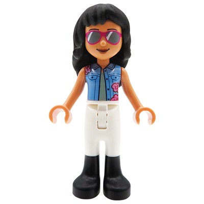 LEGO® Friends mini-doll Savannah blue vest white pants black boots
