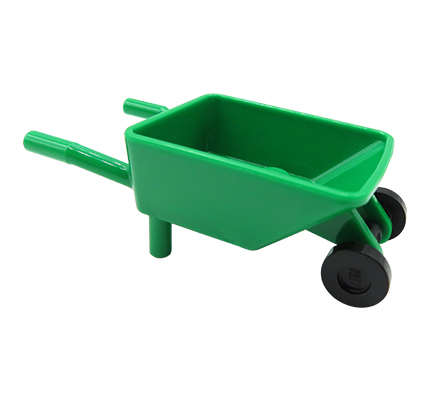 LEGO wheelbarrow for minifigure - green