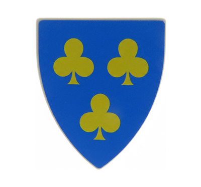 Accéder au produit Bouclier LEGO® – triangulaire, 3 trèfles