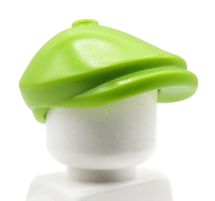 LEGO Hut Baskenmütze Schiebermütze limettengruen Minifigur
