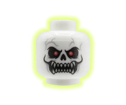 Go to product Minifigure Head (ghost / spirit, angry face) – Custom printed LEGO® head