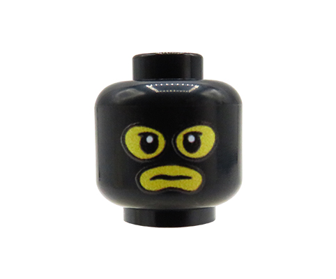 Go to product Minifigure Head (black balaclava, yellow face) – Custom printed LEGO® head