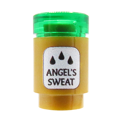 Custom LEGO® Zaubertrank – goldene „Angel's Sweat“ Phiole mit custom UV-Druck
