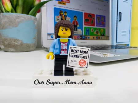 Personalisierte LEGO® Figur Beste Mama - Personalisierungsbeispiel 1
