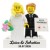 Personalisierte LEGO® Figuren Braut und Bräutigam – personalisiertes Hochzeitsgeschenk / Hochzeitsandenken für das Brautpaar