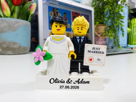 Personalisierte LEGO® Figuren Braut und Bräutigam - Personalisierungsbeispiel 2