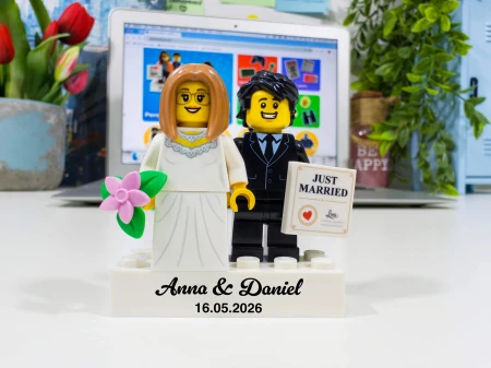 Personalisierte LEGO® Figuren Braut und Bräutigam - Personalisierungsbeispiel 3
