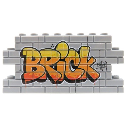 Accéder au produit Graffiti Brick (orange) – Custom imprimé sur briques LEGO®