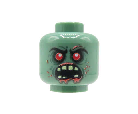 Zum Produkt Minifigurenkopf – Monster / Ork #4 – Custom-Druck auf LEGO® Kopf