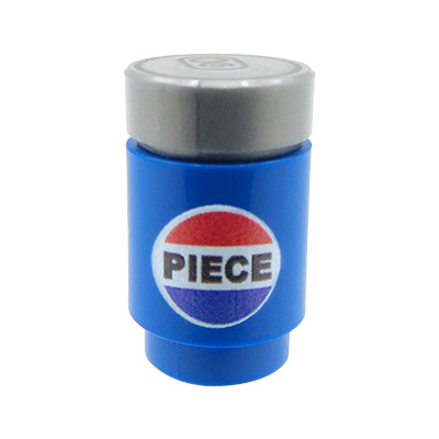 Custom LEGO drink in a blue can