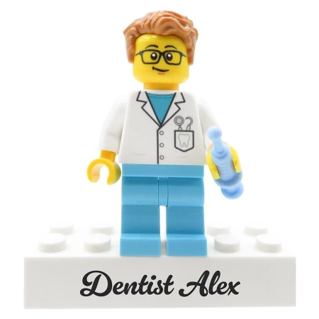 Zahnarzt / Zahnärztin – Personalisierte Figur aus LEGO® Teilen