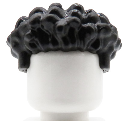 Go to product LEGO Minifigure Hair – Male, Black, Curly