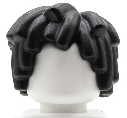włosy lego męskie, czarne, dredy