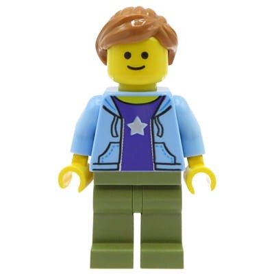 LEGO City Minifigure - Woman / Mom in a hoodie, shirt with a star
Mini figurka LEGO City kobieta / mama w bluzie z kapturem, koszulce z gwiazdą