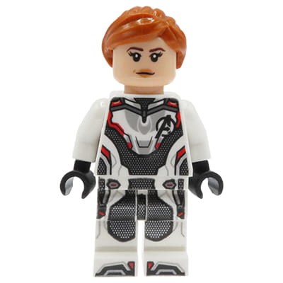 LEGO Marvel Super Heroes Minifigure - Black Widow - white jumpsuit
