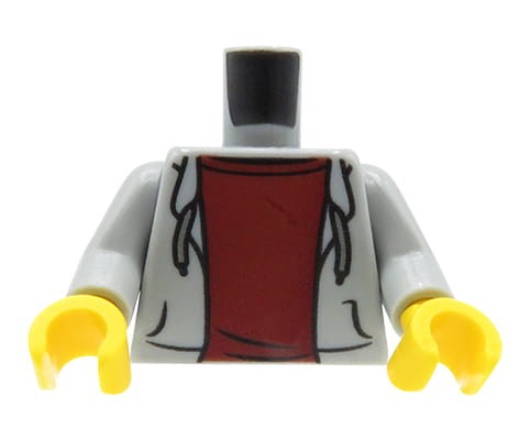 Accéder au produit Torse de figurine LEGO - Sweat-shirt à capuche gris