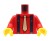 LEGO tors figurki - czerwona koszula z krawatem, szelki
