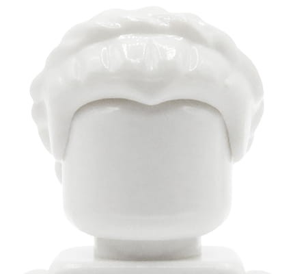 Accéder au produit Cheveux de figurine LEGO - femme, blancs, tressés