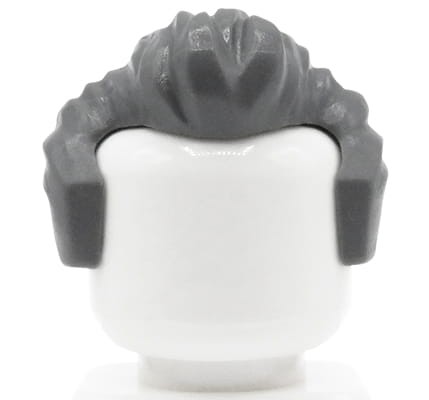 Go to product LEGO minifigure hair - male, gray, swept back