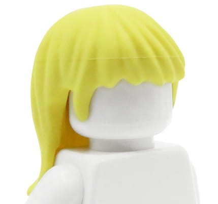 Włosy figurki LEGO Friends długie, proste, jasnożółte