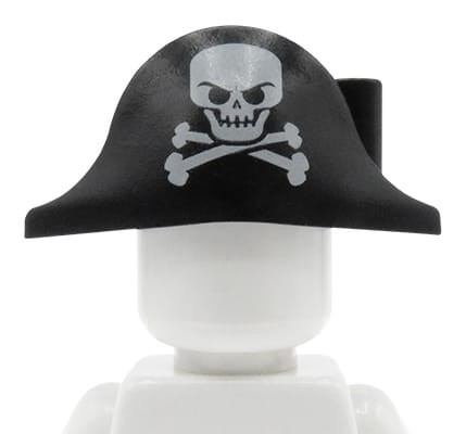 Go to product LEGO pirate hat - black with skull