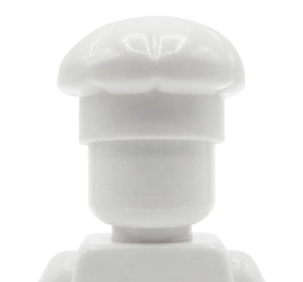 LEGO cook's / chef's hat - white
