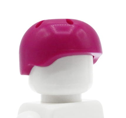 LEGO sports helmet with vent holes - magenta