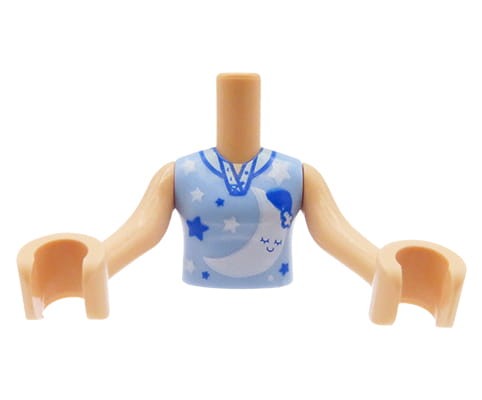 Accéder au produit Mini-torse de poupée LEGO Friends - haut bleu clair