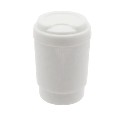 LEGO coffe cup / mug with lid - white