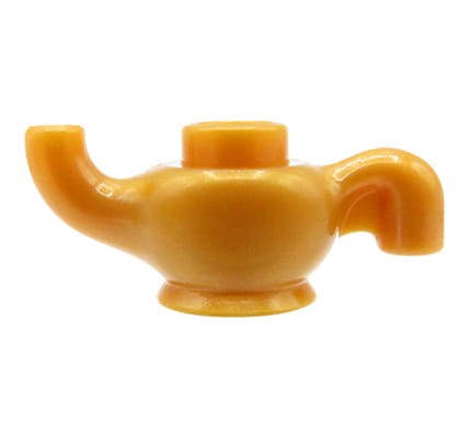 Accéder au produit Théière / bouilloire / lampe génie LEGO - or perle