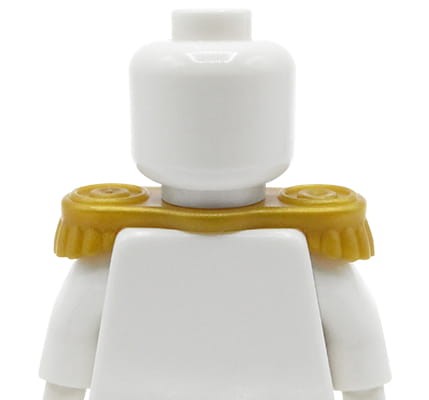 LEGO epaulettes - pearl gold