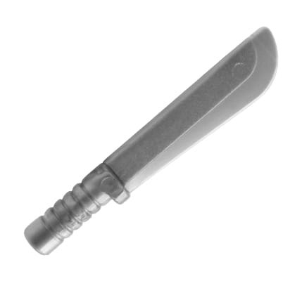 LEGO machete - flat silver