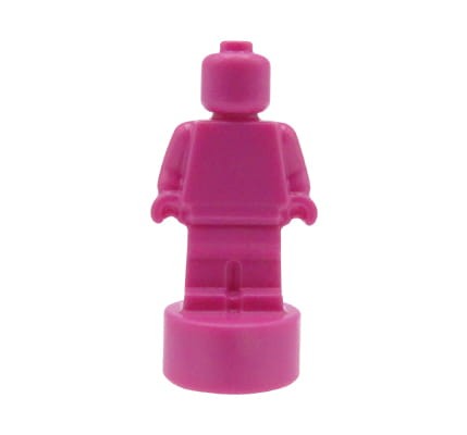 LEGO statuette / trophy / microfigure - dark pink