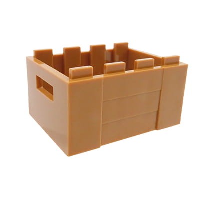 LEGO crate / container - medium nougat