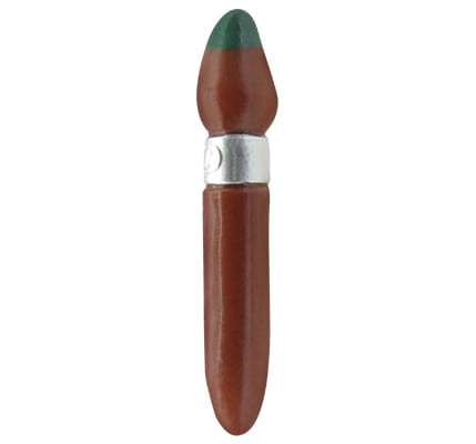 LEGO paint brush - reddish brown with green paint
