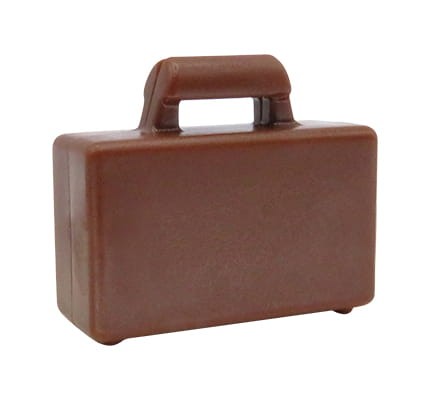 LEGO suitcase / briefcase - reddish brown
