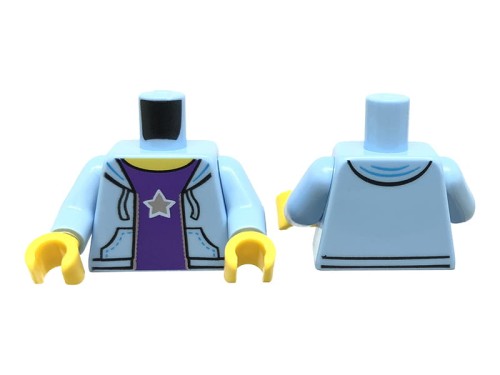 Accéder au produit Torse de figurine LEGO - sweat à capuche bleu