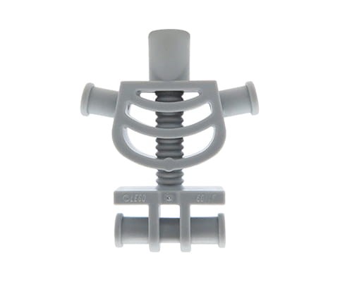 Accéder au produit Torse de figurine LEGO - squelette, gris bleu clair