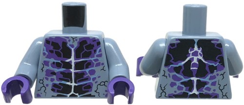 Go to product LEGO minifigure torso - sand blue armor