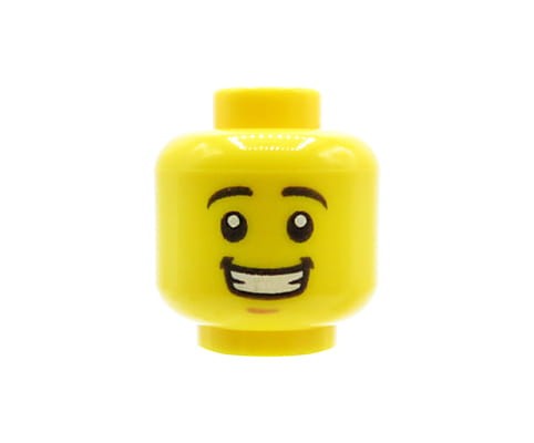 Accéder au produit Tête de figurine LEGO - homme, sourire ouvert