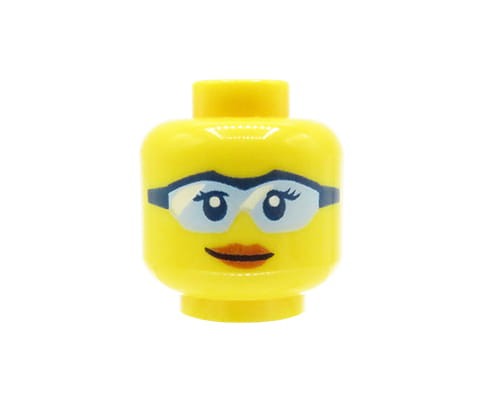 Accéder au produit Tête de figurine LEGO - femme, lunettes de sport