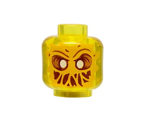 Go to product LEGO minifigure head - ghost / alien - trans-yellow
