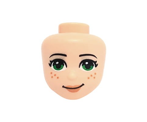 Zum Produkt LEGO Friends Minipuppenkopf – grüne Augen, Sommersprossen