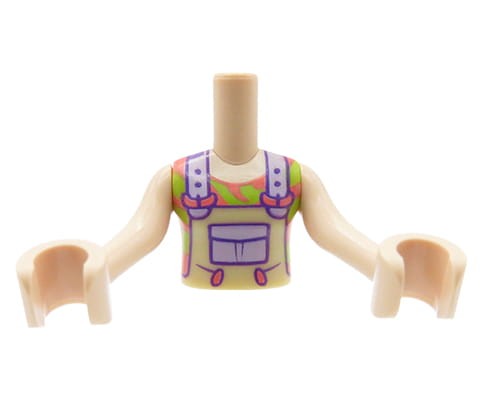 Accéder au produit Mini-torse de poupée LEGO Friends - salopette beige, haut