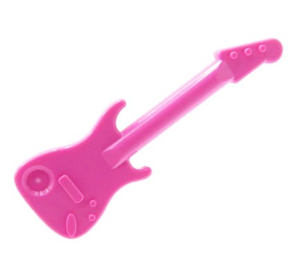 LEGO electric guitar - dark pink